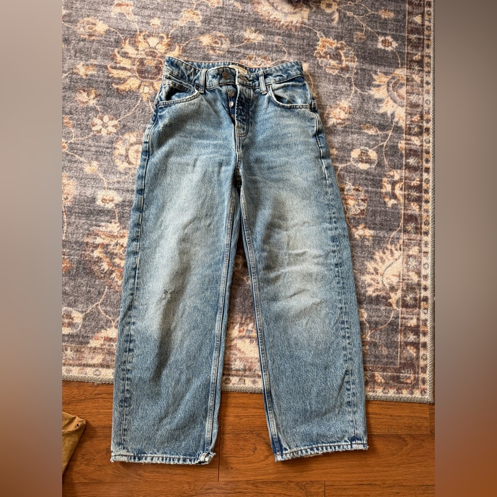 We The Free Distressed Blue Denim Jeans